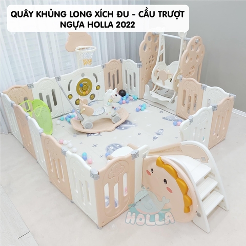 HOLLA - QUÂY BÓNG NHỰA KHỦNG LONG FULL