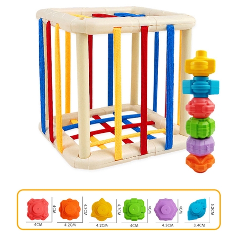 MONTESSORI - HỘP ĐAN DÂY