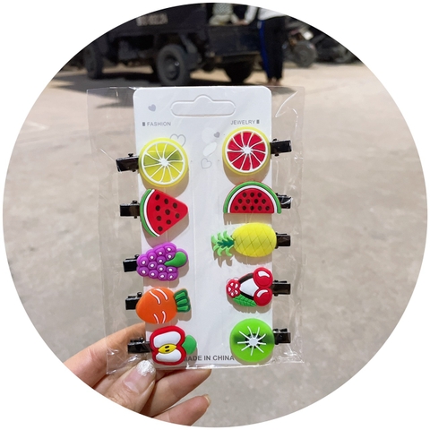 TT - SET 10 KẸP TÓC HOẠT HÌNH