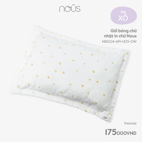 NOUS - GỐI BÔNG CHỮ NHẬT