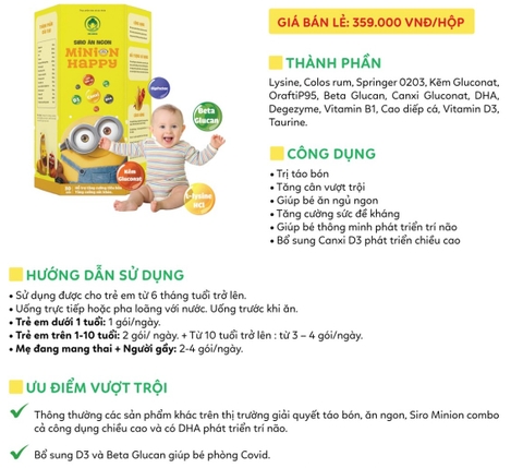 DR.MAYA - SIRO ĂN NGON MINION HAPPY