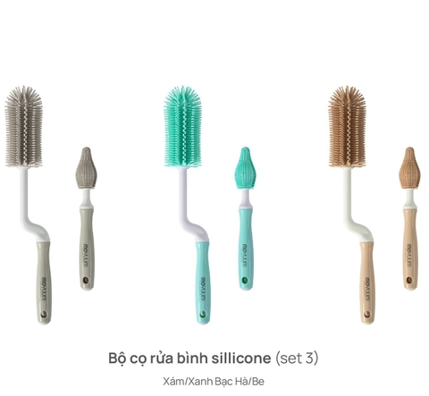MOYUUM - BỘ CỌ RỬA BÌNH SILICONE