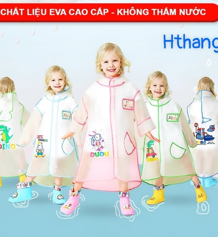 KK - ÁO MƯA TRẺ EM TRONG SUỐT