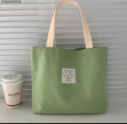 KK - TÚI XÁCH IN MẶT CÚN LOVE BLE