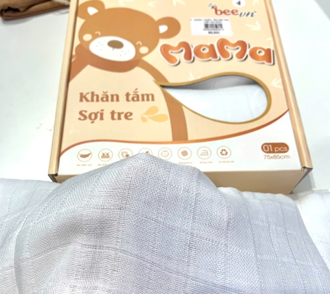 MAMA - KHĂN TẮM SỢI TRE 4 LỚP 75X95CM