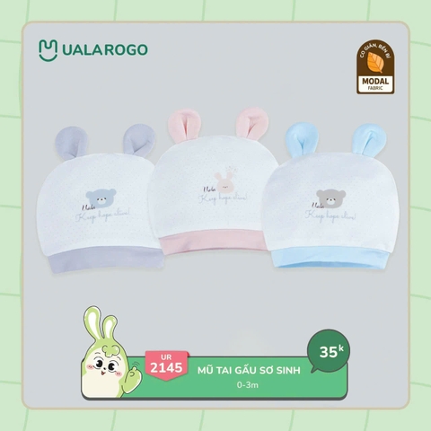 UALA ROGO - MŨ TAI GẤU SƠ SINH UR2145