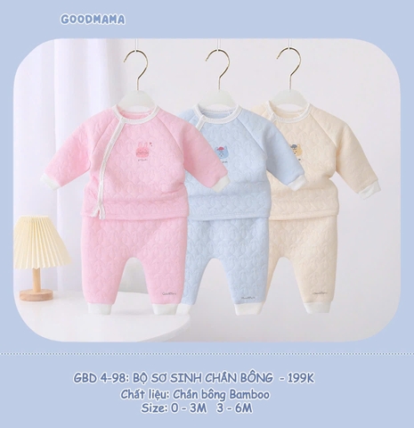 GOOD MAMA - BỘ SƠ SINH CHẦN BÔNG