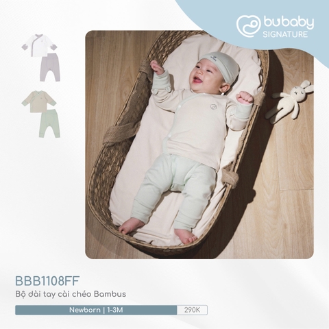 BUBABY - BỘ DÀI TAY CÀI CHÉO BAMBUS