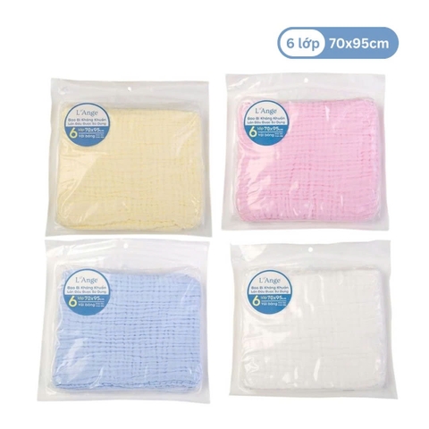 L'ANGE - KHĂN TẮM VẢI BÔNG 6 LỚP