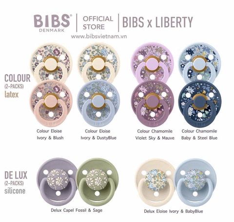 BIBS - TI GIẢ CLOUR PACIFIER X LIBERTY
