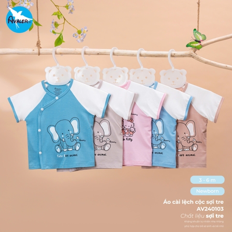 AVALER - ÁO CÀI LỆCH CỘC SỢI TRE