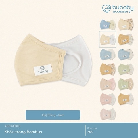 BUBABY - KHẨU TRANG BAMBUS FREE SIZE