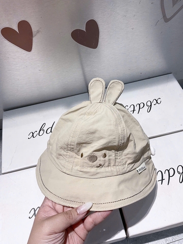 KB - Mũ vành mặt gấu tai thỏ(1-3Y)