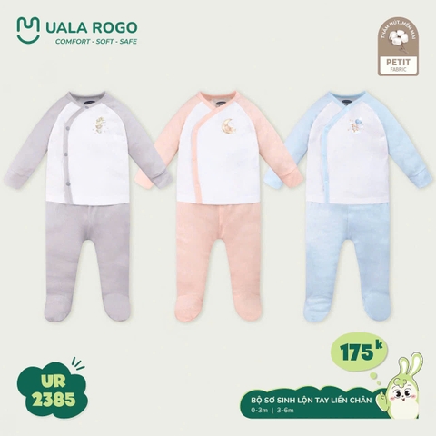 UALA ROGO - BỘ SƠ SINH LIỀN CHÂN UR2385