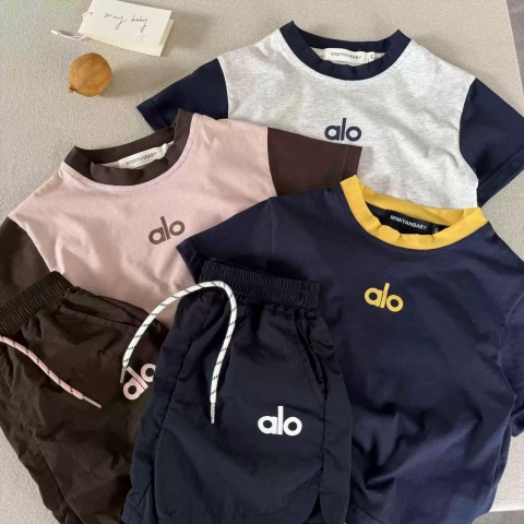 BK - Bộ cộc ALO cổ phối màu(90-140)