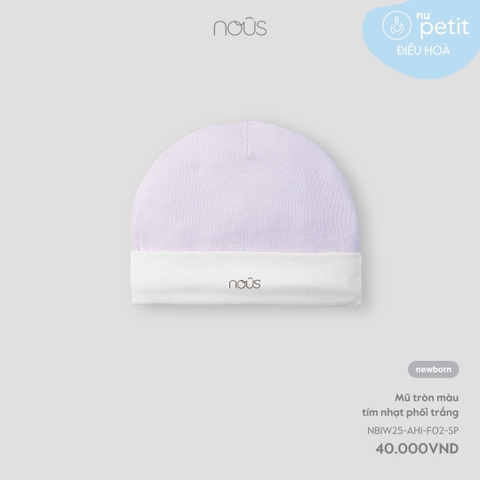 NOUS - Mũ tròn phối trắng NB