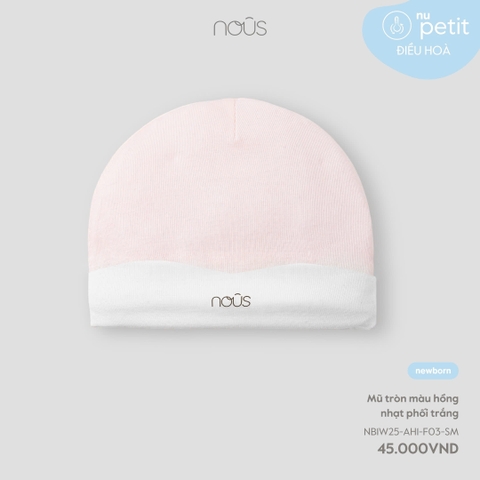 NOUS - Mũ tròn phối trắng NB
