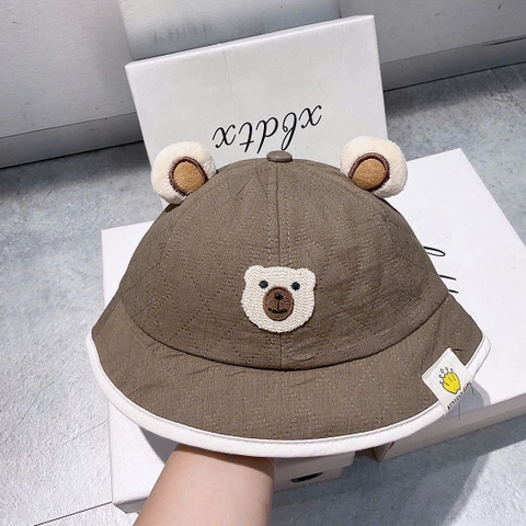 KB - Mũ vành mặt gấu nâu(1-3Y)