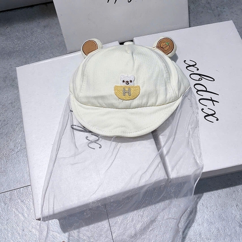 KB - Mũ lưỡi trai voan Gấu H(3-8M)