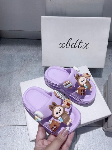 KB - Dép lê Charm Labubu(24/25-34/35)