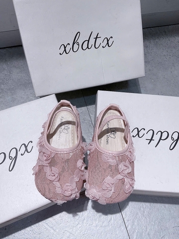 KB - Giày búp bê ren hở quai (23-27)