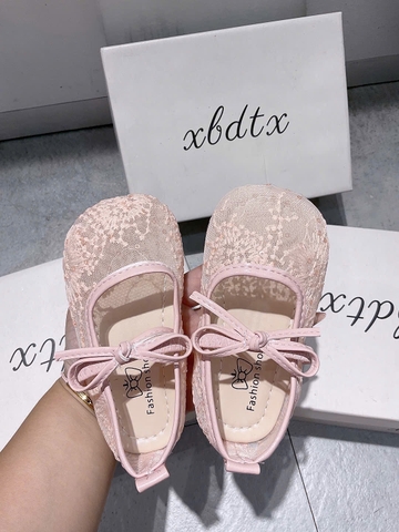 KB- Giày búp bê ren hồng(21-30)