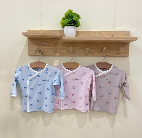 AVALER - ÁO CÀI LỆCH DÀI MÀU