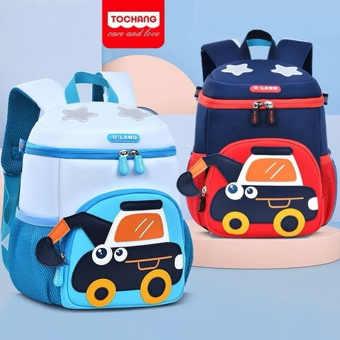 MC - Ba lô hộp in hình ô tô (28x23x13cm)