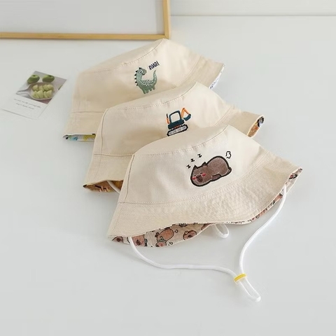 MC - Mũ vành be in hình (2-4Y)