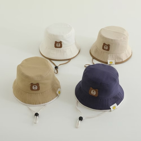MC - Mũ Bucket mặt Gấu nâu (2-6Y)