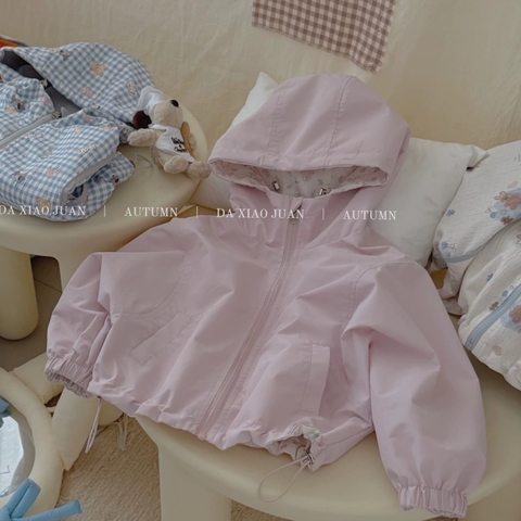 BK - Áo khoác 2 mặt in hoạ tiết hoa (90-150)