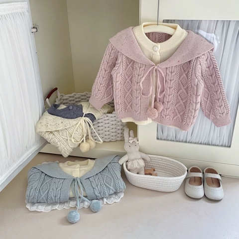 BK - Áo len 2 quả bông (90-130)