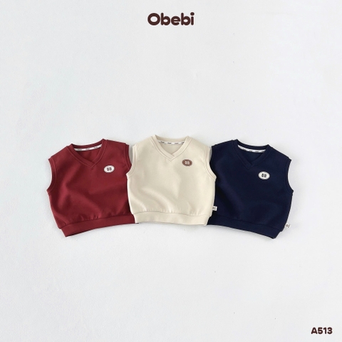 OBEBI - Áo gile nỉ in hình (73-120)