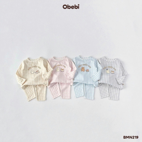 OBEBI - Bộ mặc nhà kẻ Một ngày vui(66-120)