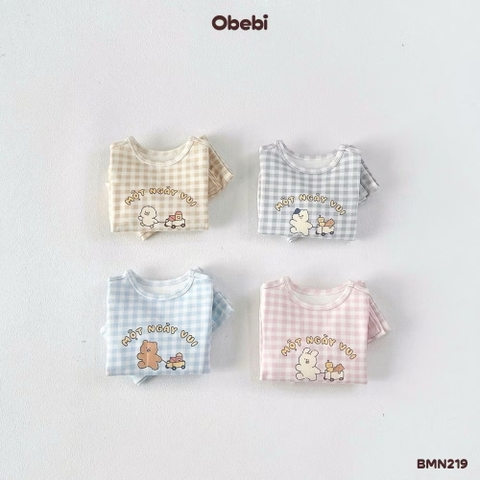 OBEBI - Bộ mặc nhà kẻ Một ngày vui(66-120)