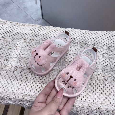 KB - Dép tập đi đính mặt thỏ(16-20)