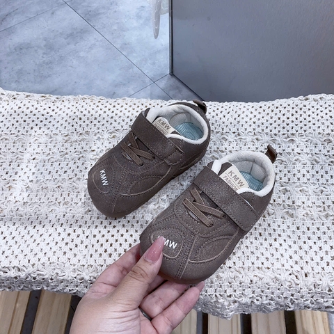 KB - Giày tập đi da lộn quai dán(17-27)