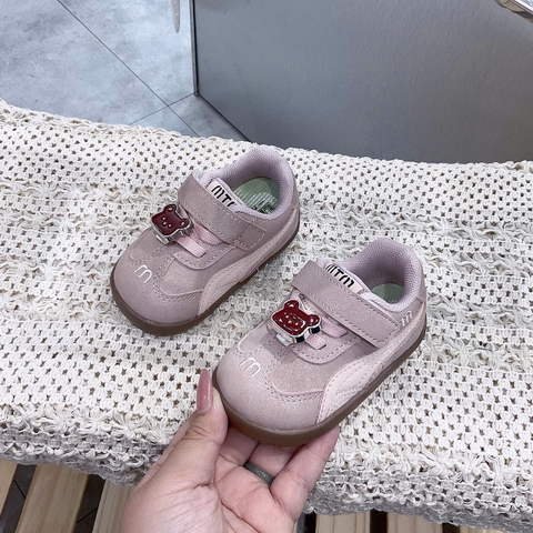 KB - Giày MIN đính mặt gấu quai dán(17-21)