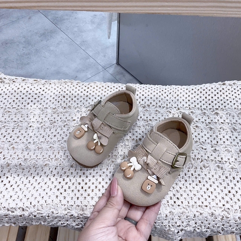 KB - Giày da lộn đính hoạ tiết (16-20)