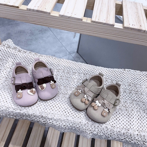 KB - Giày da lộn đính hoạ tiết (16-20)