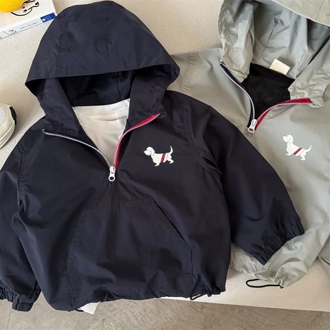 BK - Áo gió in hoạ tiết cún Thom(90-140)