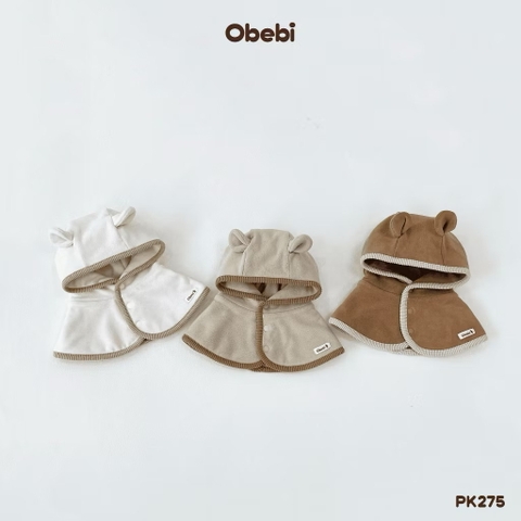 OBEBI - Mũ lông có tai viền phối màu(S,M)