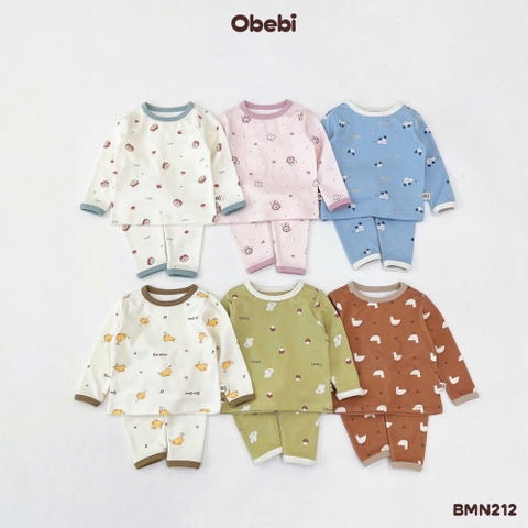 OBEBI - Bộ mặc nhà hoạ tiết OBEBI (66-120)