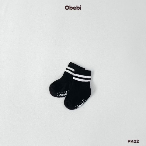 OBEBI - Tất cao cổ phối màu kẻ(S,M,L)