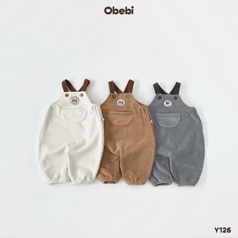 OBEBI - Yếm lông cừu thêu patch Obebi (73-110)