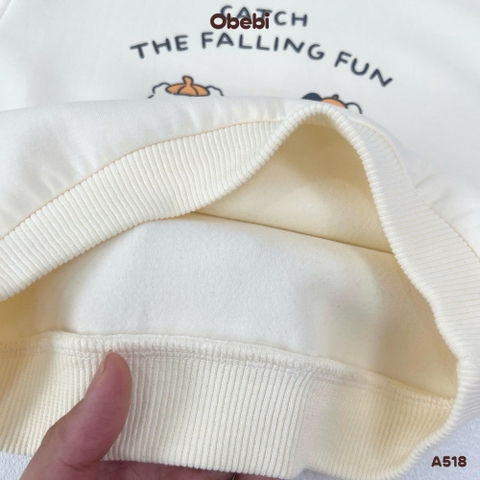 OBEBI - Áo nỉ cổ tròn in hình OBEBI (73-120)