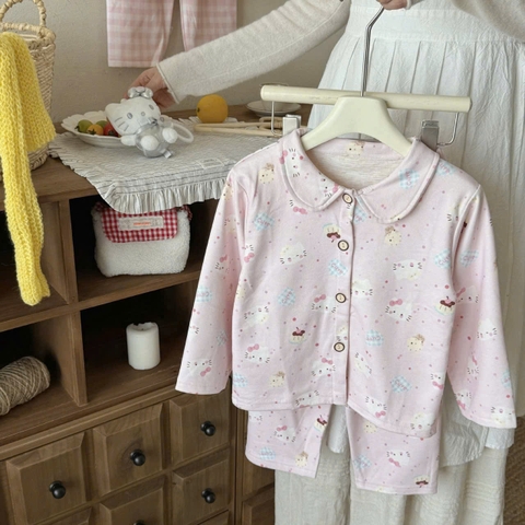 BK - Bộ Pijama Kitty hồng(80-170)
