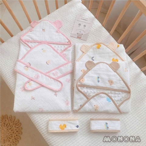 MONONA - Ủ CHOÀNG MUSLIN HẠT ĐẬU