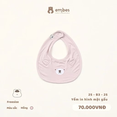 EMBES - Yếm hình mặt gấu