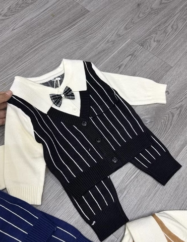 MK - Set len công tử  kẻ đen trắng(66-80)